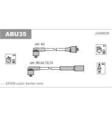 ABM61 Janmor Провода высокого напряж. к-кт для VW Golf III/Vento 1991-1997