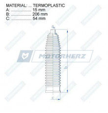 RDZ0044MG Motorherz Пыльник тяги без г/у