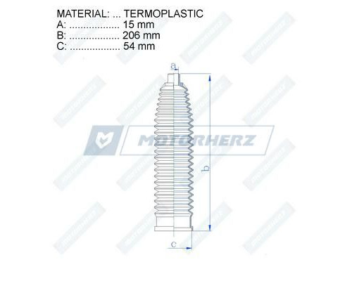 RDZ0044MG Motorherz Пыльник тяги без г/у