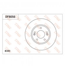 DF8056 TRW Диск тормозной передний вентилируемый
