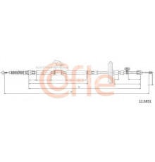 92.11.5831 Cofle/Walko Трос стояночного тормоза левый