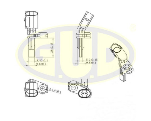 GABS01020 G.U.D Датчик ABS