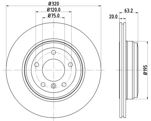 PCD10552 DON Диск тормозной задний