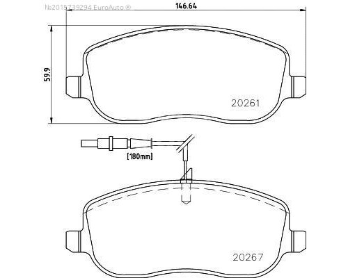 PCP1264 DON Колодки тормозные передние к-кт