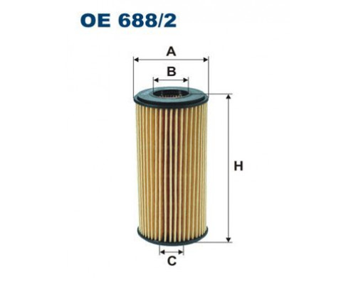 OE688/2 Filtron Фильтр масляный