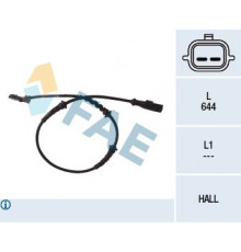 78055 FAE Датчик ABS передний
