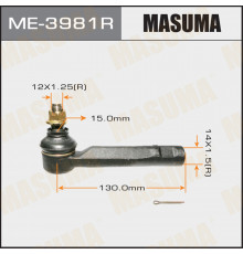 ME-3981R Masuma Наконечник рулевой правый