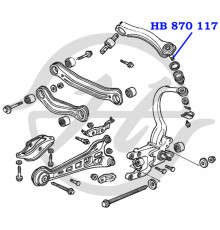 HB870117 Hanse Опора шаровая задней подвески для Honda Accord IV 1990-1993