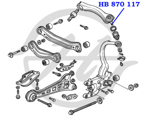 HB870117 Hanse Опора шаровая задней подвески для Honda Accord IV 1990-1993