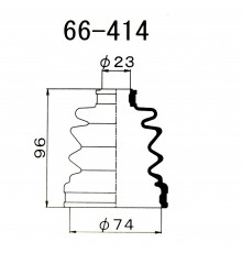 66-414 Maruichi Пыльник ШРУСа внутр. пер
