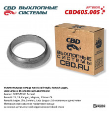 CBD605.005 CBD Кольцо глушителя