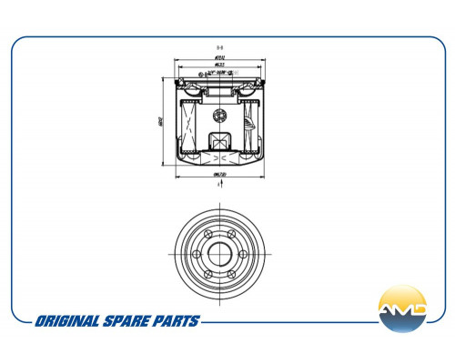 AMD.FL12 AMD Фильтр масляный