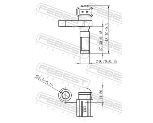 01606-002 FEBEST Датчик ABS