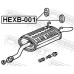 HEXB-001 FEBEST Резинка подвеса глушителя