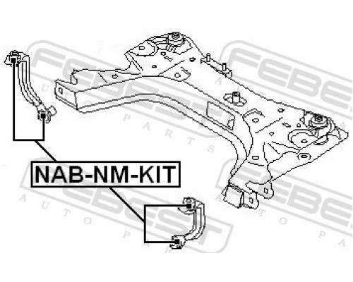 NAB-NM-KIT FEBEST Сайлентблок передний