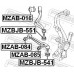 MZBJB-551 FEBEST Пыльник шаровой опоры для Mazda Mazda 6 (GG) 2002-2007