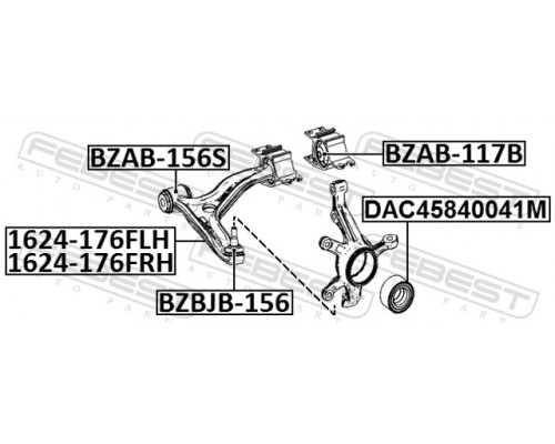 BZBJB-156 FEBEST Пыльник шаровой опоры для Mercedes Benz A-Class W176 2012-2018