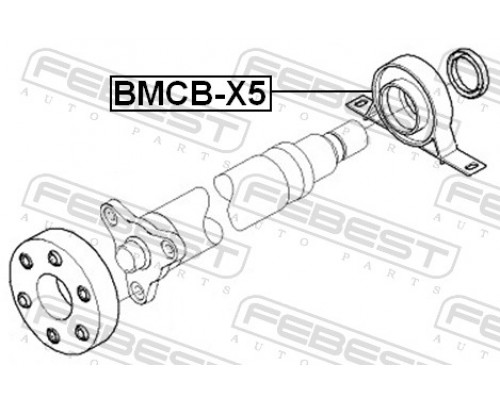 BMCB-X5 FEBEST Подшипник подвесной для BMW X5 E53 2000-2007