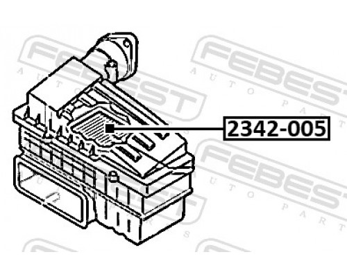 2342-005 FEBEST Фильтр воздушный