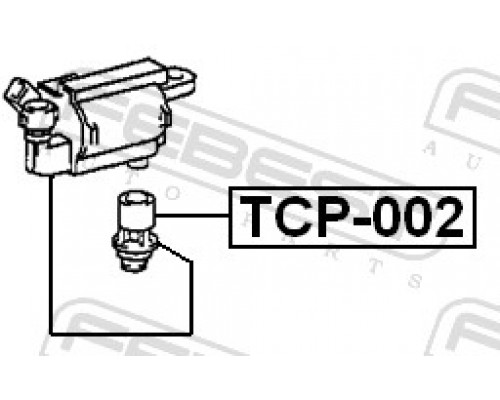 TCP-002 FEBEST Наконечник свечи зажигания