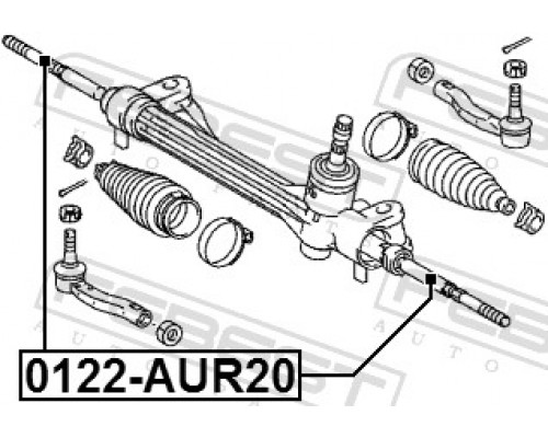 0122-AUR20 FEBEST Тяга рулевая для Toyota Avensis III 2009-2018