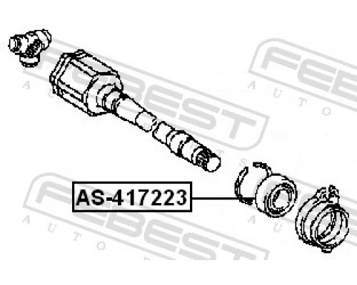 AS-417223 FEBEST Подшипник подвесной