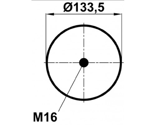 T0070-0941V1 TOPCOVER Воздушная подушка (опора пневматическая)