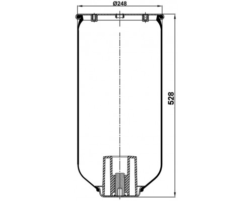 T0070-4158V1 TOPCOVER Воздушная подушка (опора пневматическая)