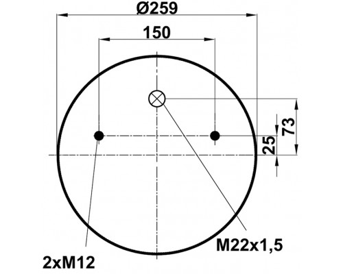 T0070-0941V2 TOPCOVER Воздушная подушка (опора пневматическая)