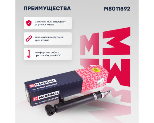 Амортизатор газ. задн. прав. BMW X5 (F15) 13-, X6 (F16) 14- (M8011592) Амортизатор газ. задн. прав. BMW X5 (F15) 13-, X6 (F16) 14- (M8011592)