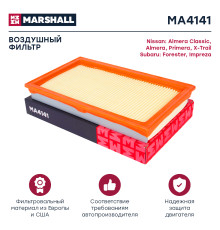 Фильтр воздушный FORD FOCUS 98-; NISSAN ALMERA 95-, X-TRAIL 00-; OPEL ASTRA 91-