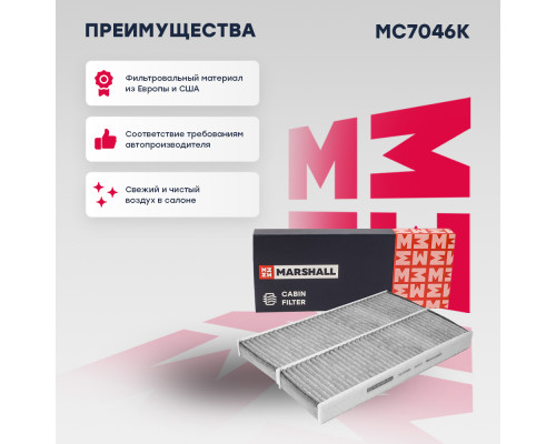 Фильтр салонный угольный CITROEN BERLINGO 96-; PEUGEOT 3008 09-, EXPERT 16-, PARTNER 97-