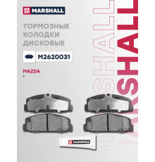 Комплект дисковых колодок задние MAZDA 6 02-, 323 89-, 626 97-, PREMACY 99-