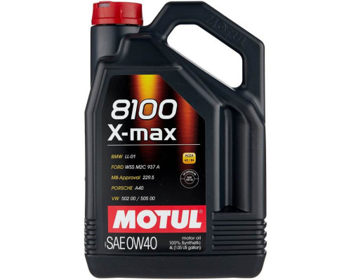 Масло моторное синтетическое Motul 8100 X-Max 0W-40 (4л)