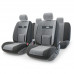 Комплект чехлов на сиденья Autoprofi "Comfort", усиленная боковая поддержка, велюр