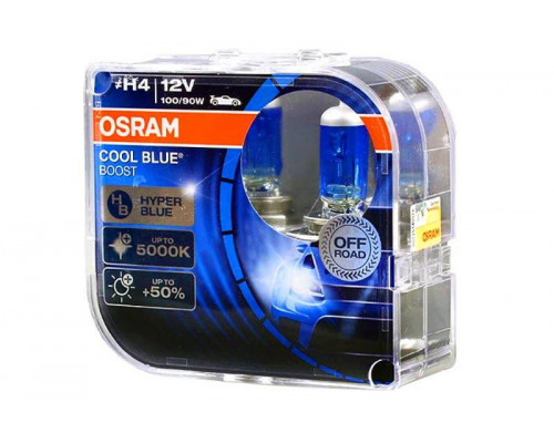 Лампы автомобильные OSRAM H4 12V 100/90W P43t  2 шт.