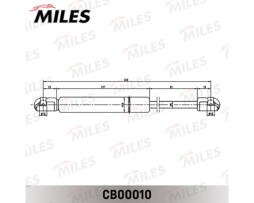 CB00010 Miles Амортизатор крышки багажника для Infiniti G (V35) 2002-2007