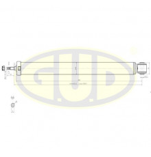 GSA343413 G.U.D Амортизатор задний