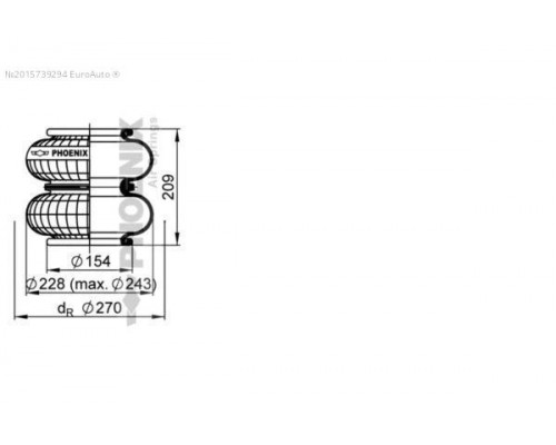 2B12R Phoenix Воздушная подушка (опора пневматическая)