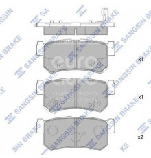 SP1151 HI-Q Колодки тормозные задние дисковые к-кт