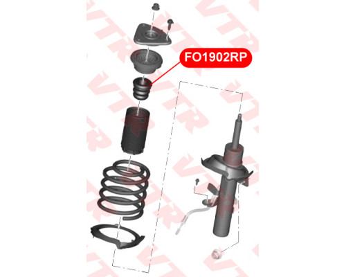 FO1902RP VTR Отбойник переднего амортизатора для Ford Focus III 2011-2019