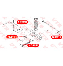 NI0601R VTR Втулка задней поперечной тяги