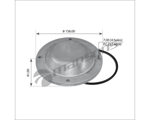 200.093 Mansons Крышка передней ступицы