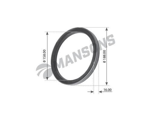 100.035 Mansons Сальник задней ступицы