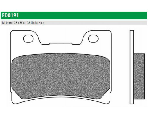 FD0191BT Newfren Колодки тормозные мото