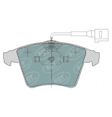 SP311 SCT Germany Колодки тормозные передние к-кт