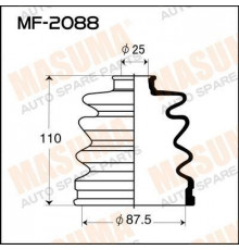 MF-2088 Masuma Пыльник ШРУСа (к-кт)