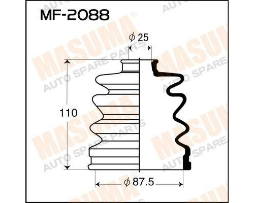 MF-2088 Masuma Пыльник ШРУСа (к-кт)