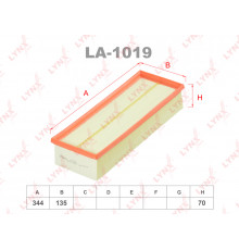 LA-1019 Lynx Фильтр воздушный
