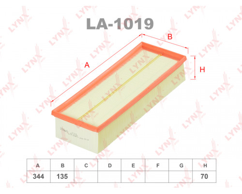 LA-1019 Lynx Фильтр воздушный